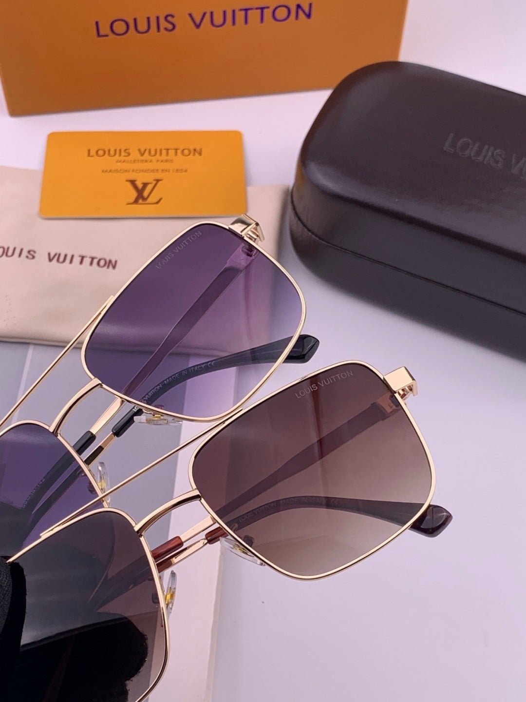 Louis Vuitton L3905 Aviator Gray Lens Sunglasses for Men & Women - 381840 - detail image 6