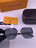Louis Vuitton L6519 Polarized Square Brown Lens Sunglasses for Men & - 381828