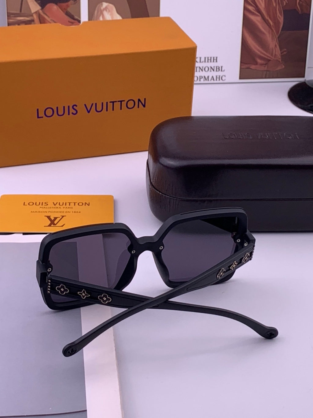 Louis Vuitton L5710 Polarized Square Brown Lens Sunglasses for Men & - 381831 - detail image 6