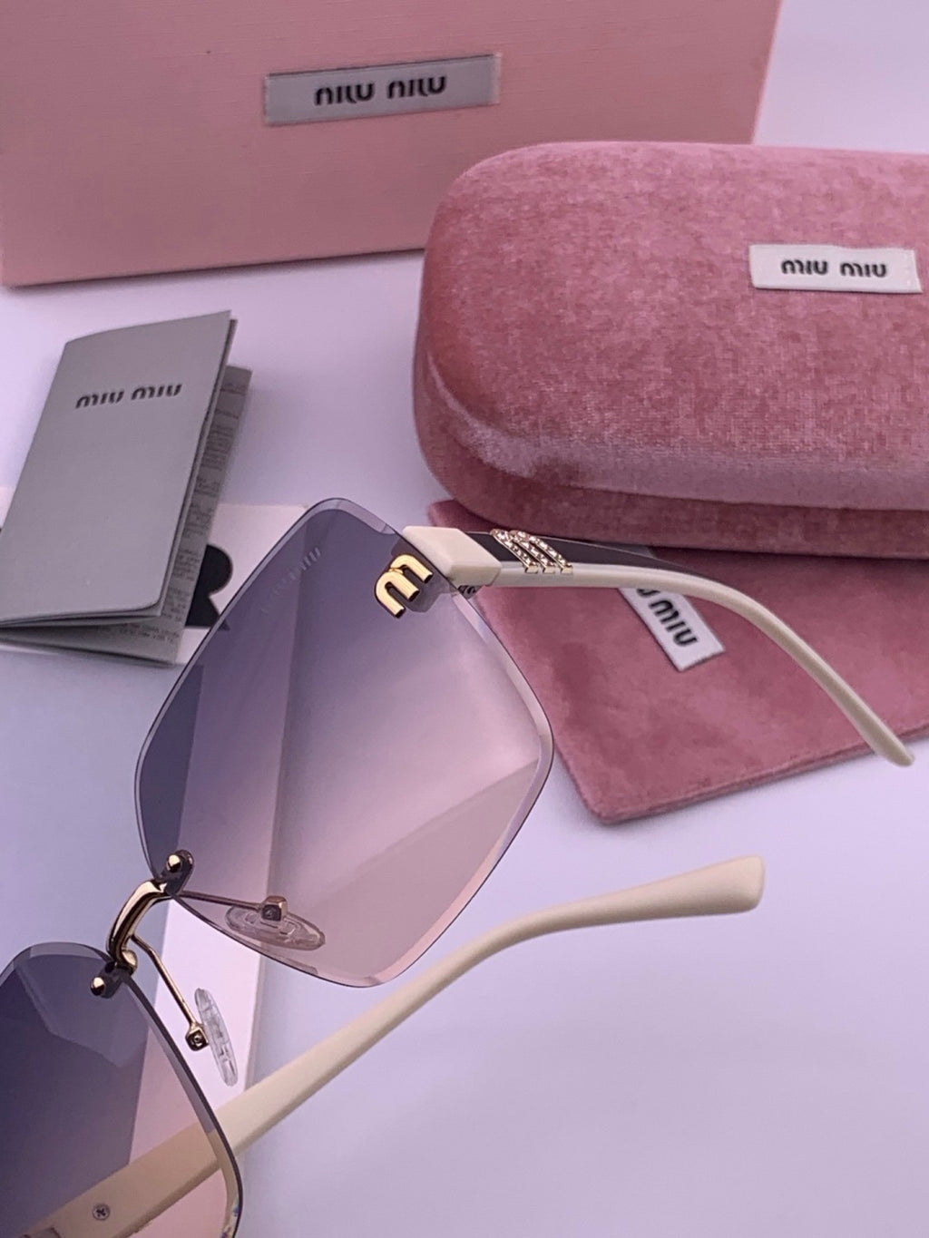 Miu Miu M7550 Fashion Red Lens Sunglasses for Men & Women - 383027 - detail image 3