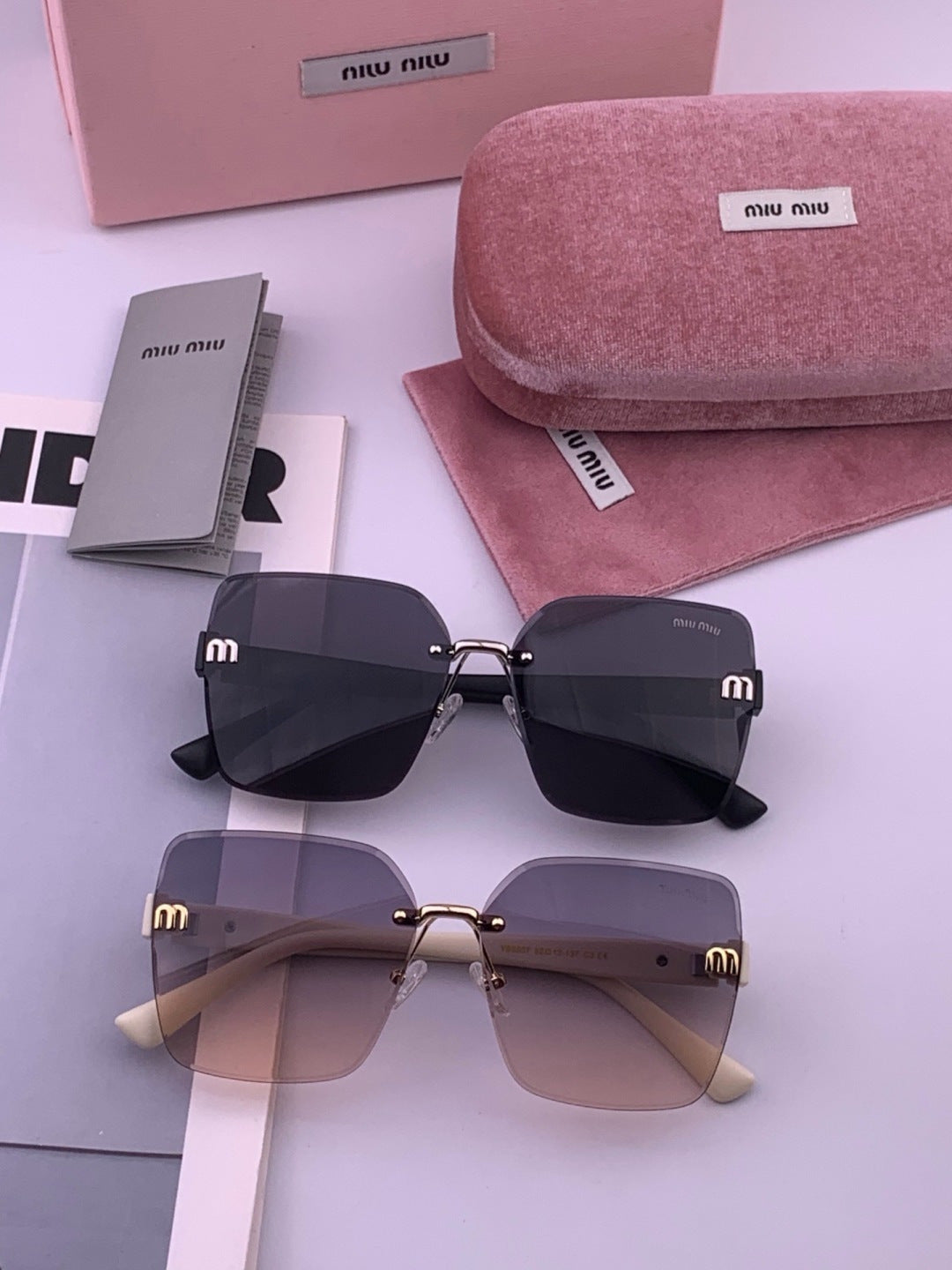 Miu Miu M7550 Fashion Brown Lens Sunglasses for Men & Women - 383028 - detail image 8