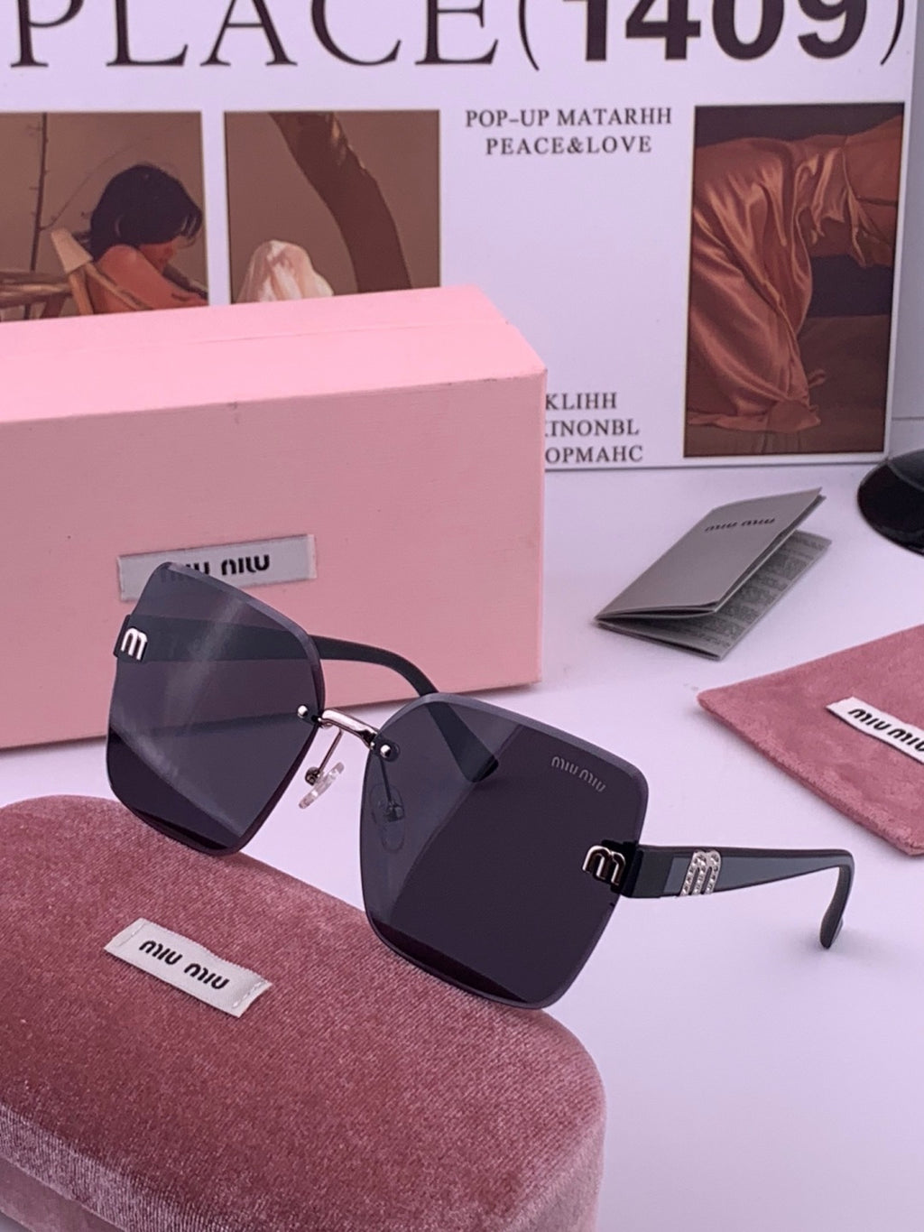 Miu Miu M7550 Fashion Brown Lens Sunglasses for Men & Women - 383028 - detail image 2