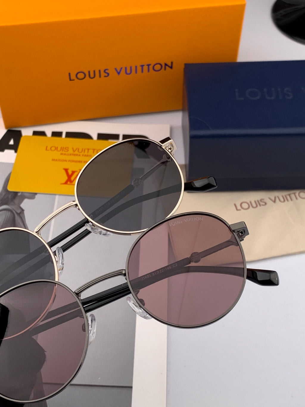 Louis Vuitton L3340 Polarized Aviator Gray Lens Sunglasses for Men & - 381824 - detail image 5