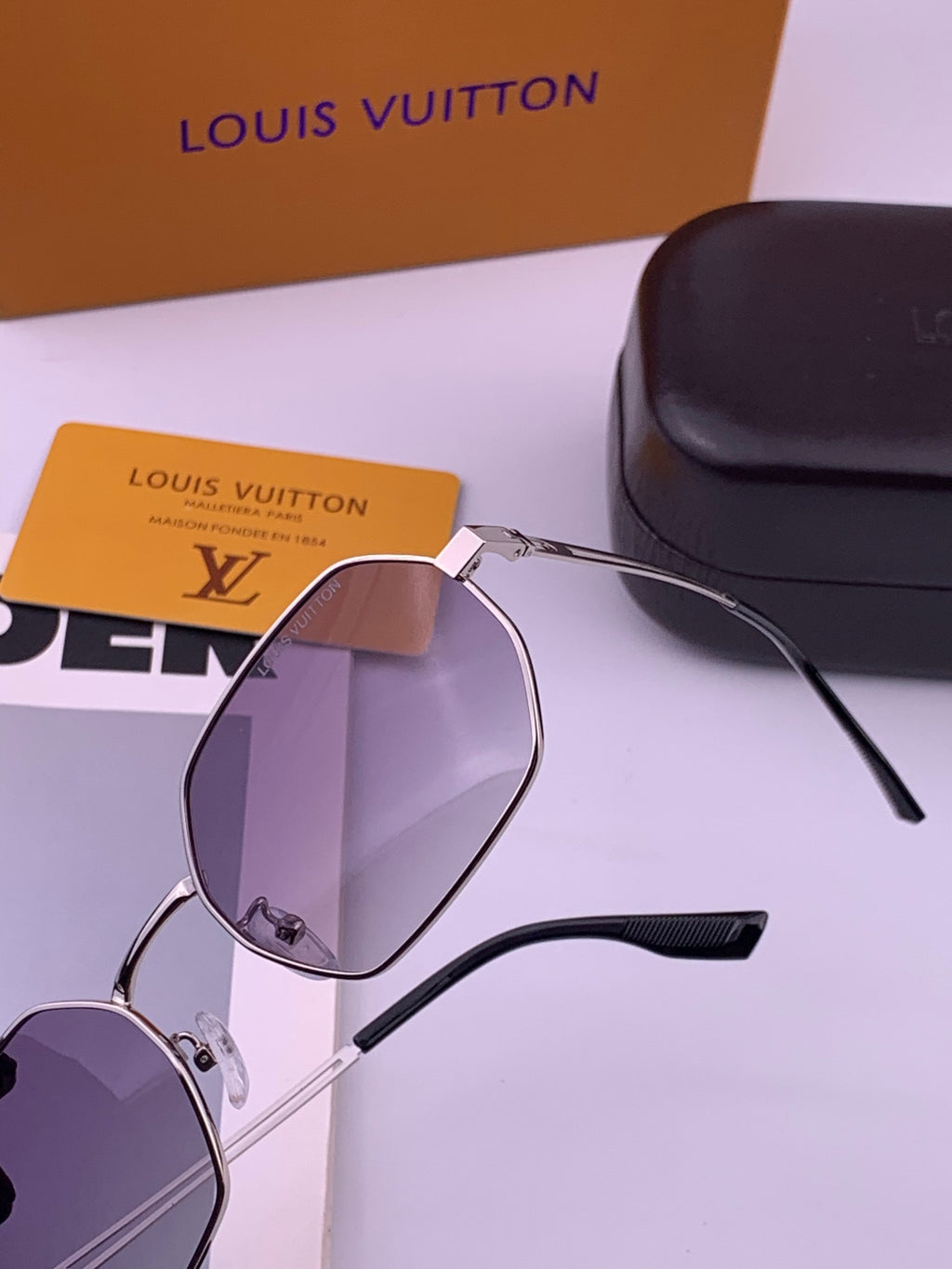 Louis Vuitton L6339 Polarized Aviator Black Lens Sunglasses for Men & - 381810 - detail image 3