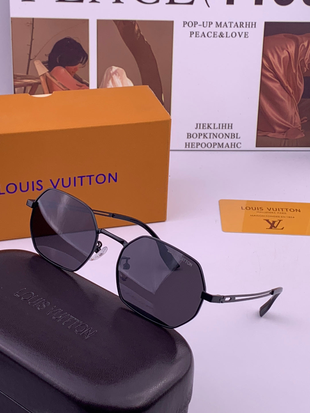Louis Vuitton L6339 Polarized Aviator Gold Lens Sunglasses for Men & - 381811 - detail image 2