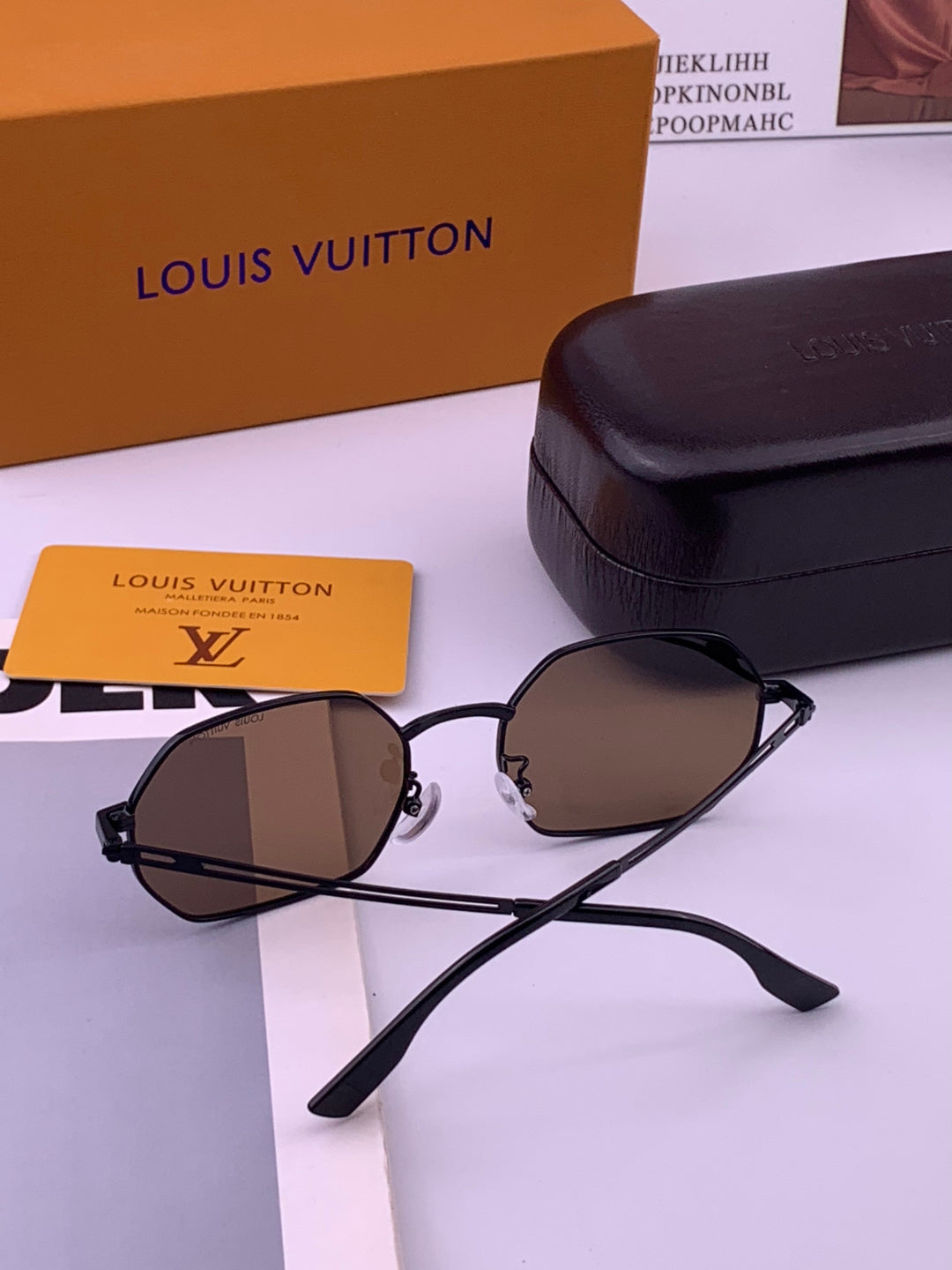 Louis Vuitton L6339 Polarized Aviator Gold Lens Sunglasses for Men & - 381812 - detail image 6