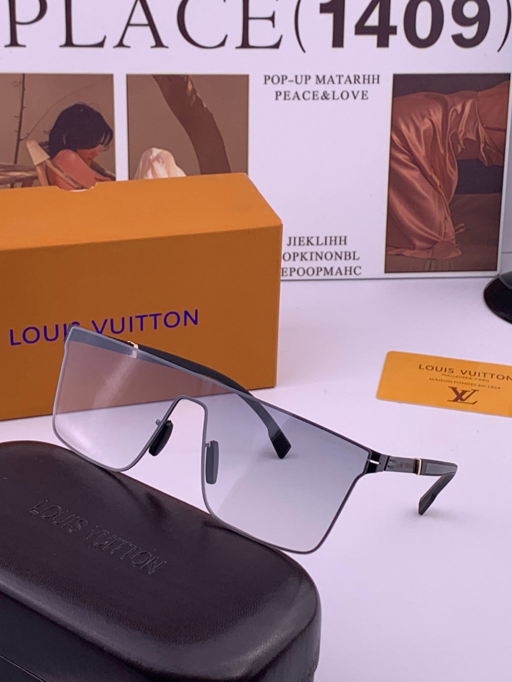 Louis Vuitton L016 Fashion Gold Lens Sunglasses for Men & Women - 381817 - detail image 2