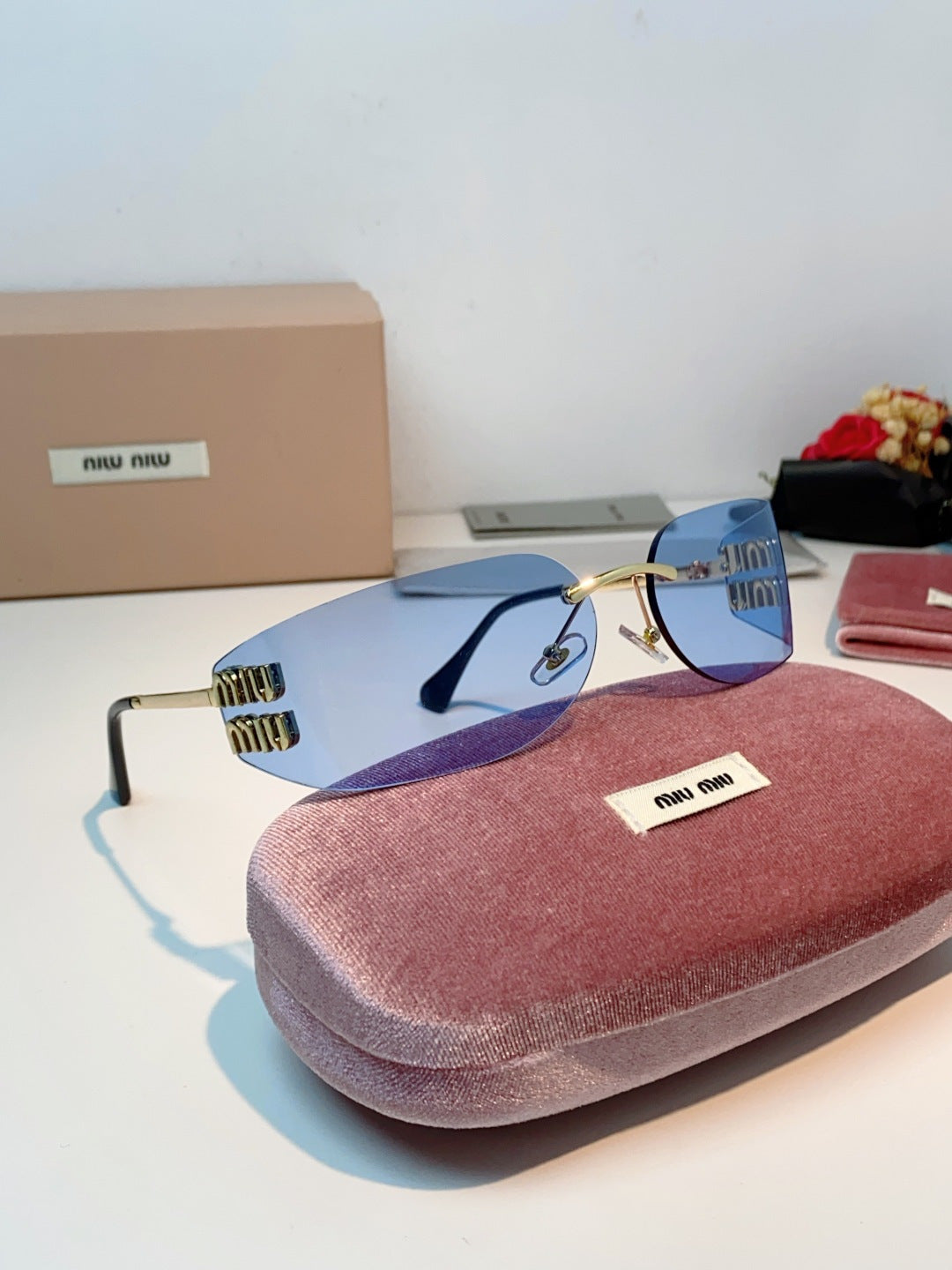 Miu Miu A51S Fashion Gold Lens Sunglasses for Men & Women - detail image 11