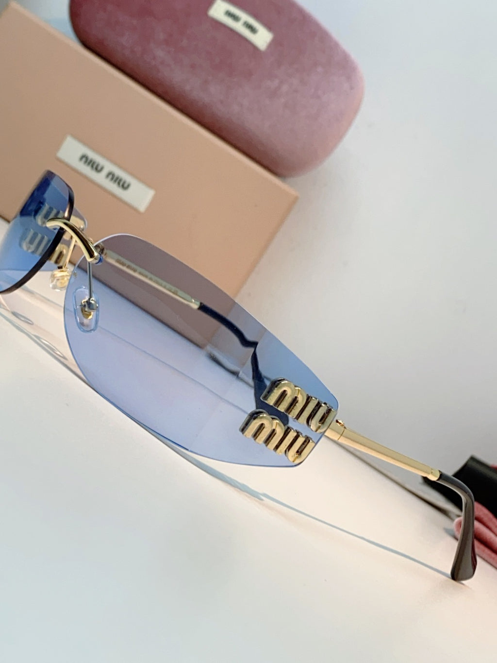 Miu Miu A51S Fashion Gold Lens Sunglasses for Men & Women - detail image 7
