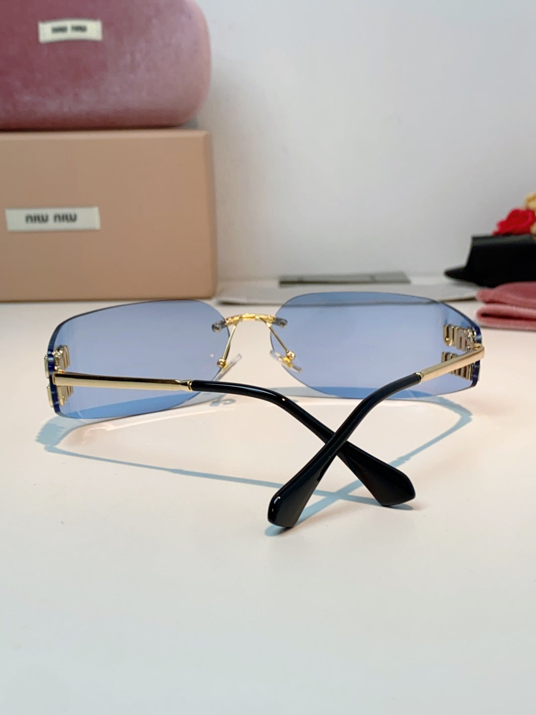 Miu Miu A51S Fashion Gold Lens Sunglasses for Men & Women - detail image 3