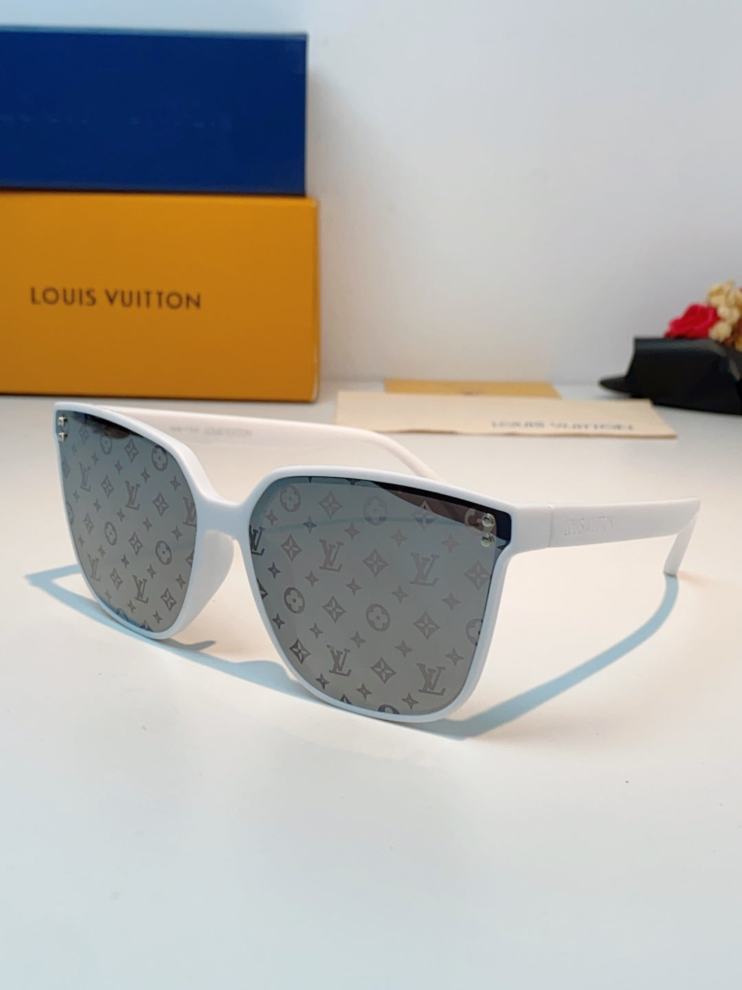 Louis Vuitton Square Gray Lens Sunglasses for Men & Women - 398158