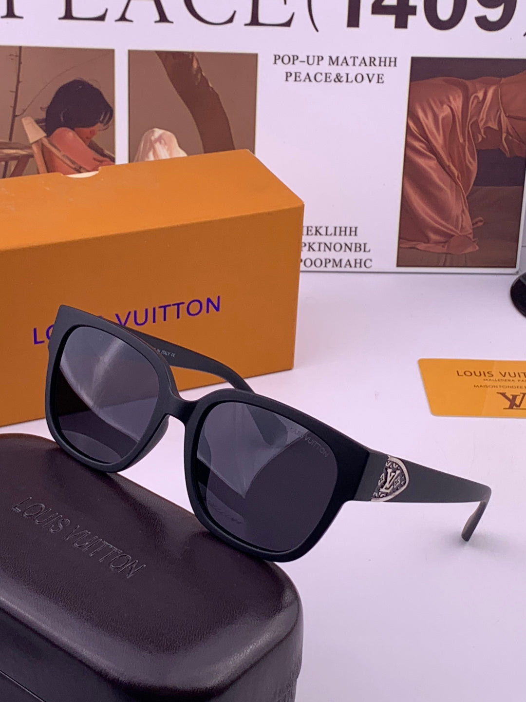 Louis Vuitton L7511 Square Brown Lens Sunglasses for Men & Women - 398135 - detail image 2
