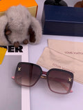 Louis Vuitton L0893 Square Black Lens Sunglasses for Men & Women