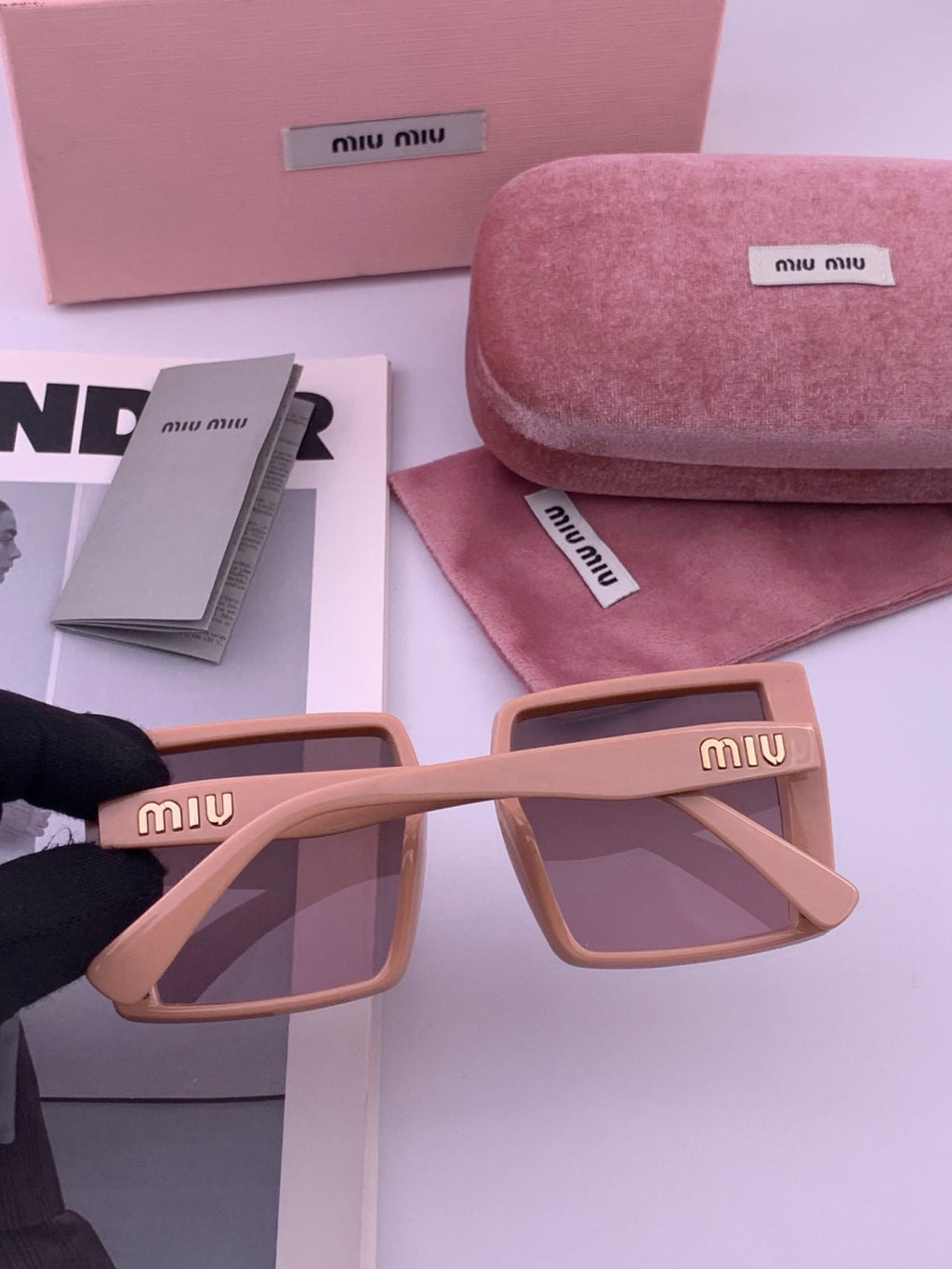 Miu Miu M3998 Fashion Purple Lens Sunglasses for Men & Women - 399248 - detail image 4