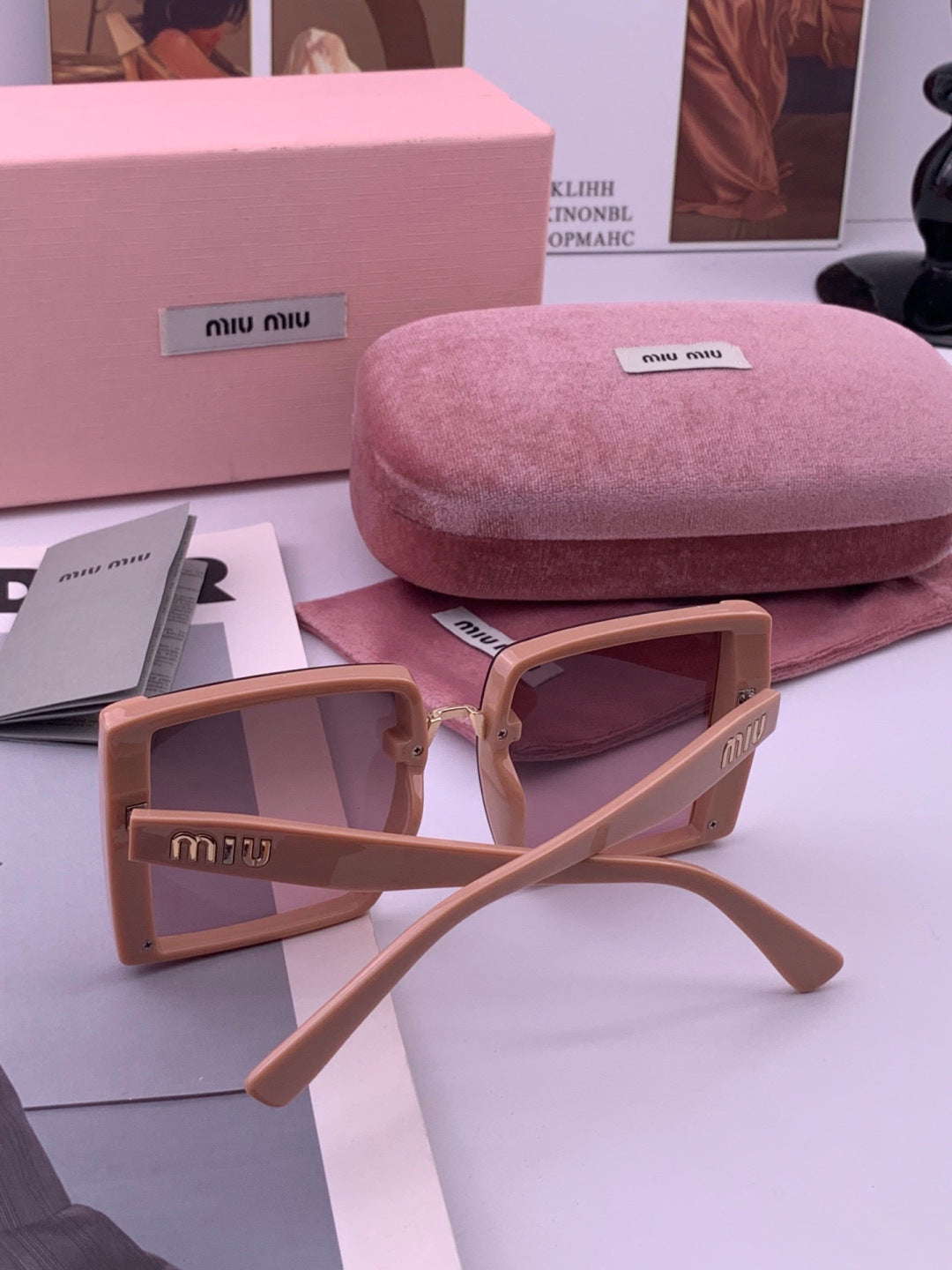 Miu Miu M3998 Fashion Purple Lens Sunglasses for Men & Women - 399248 - detail image 5