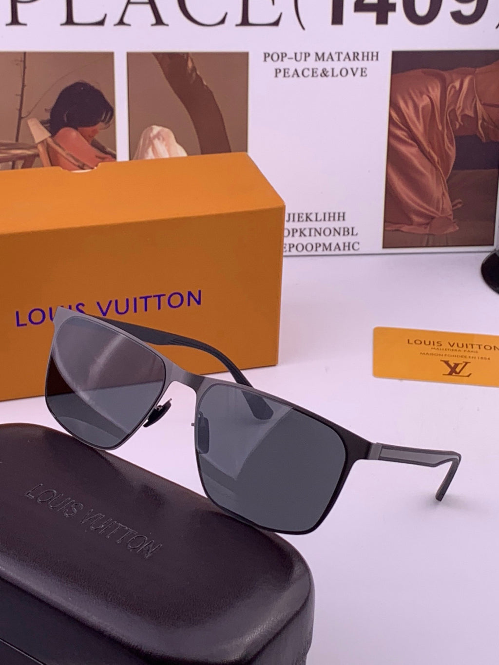 Louis Vuitton L216 Fashion Brown Lens Sunglasses for Men & Women - 414860 - detail image 2