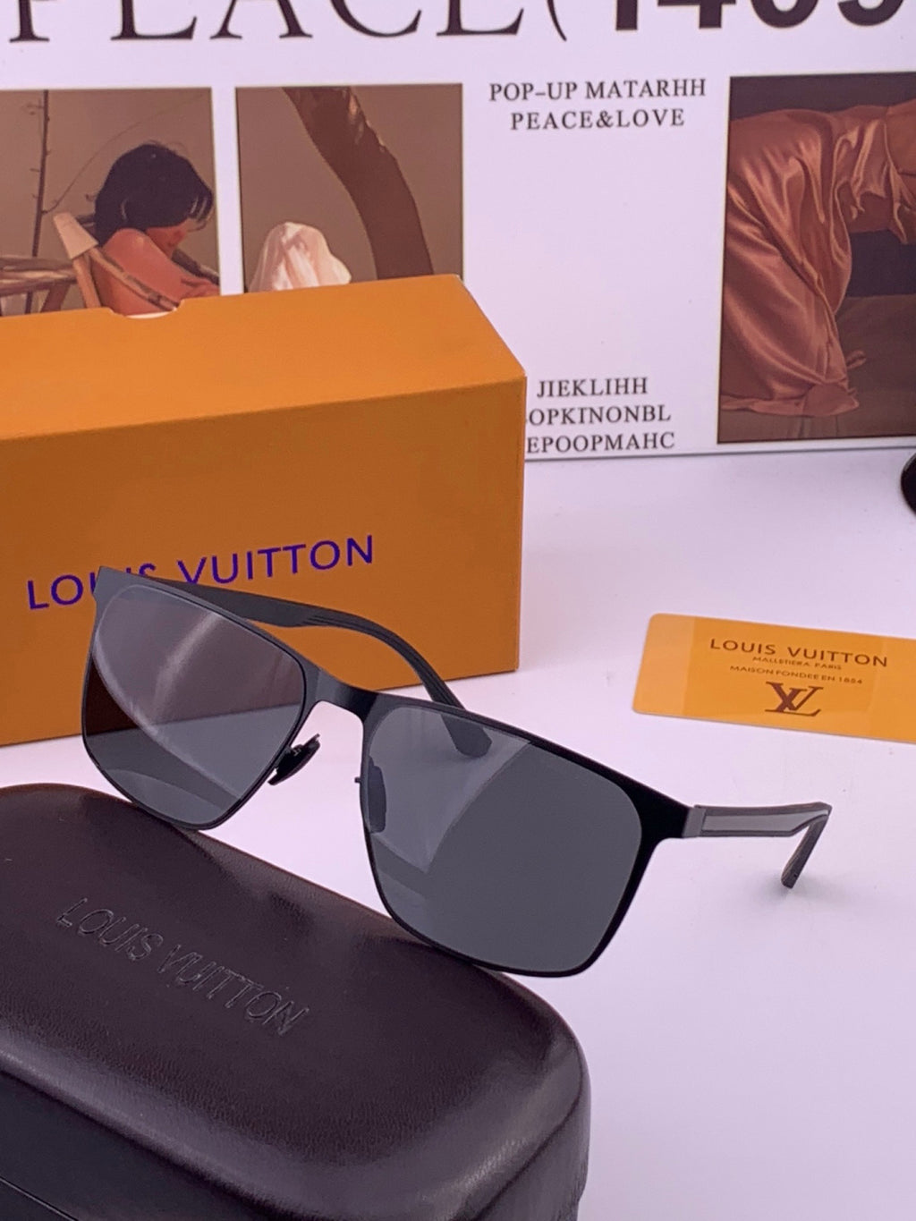 Louis Vuitton L216 Fashion Gold Lens Sunglasses for Men & Women - 414862 - detail image 2