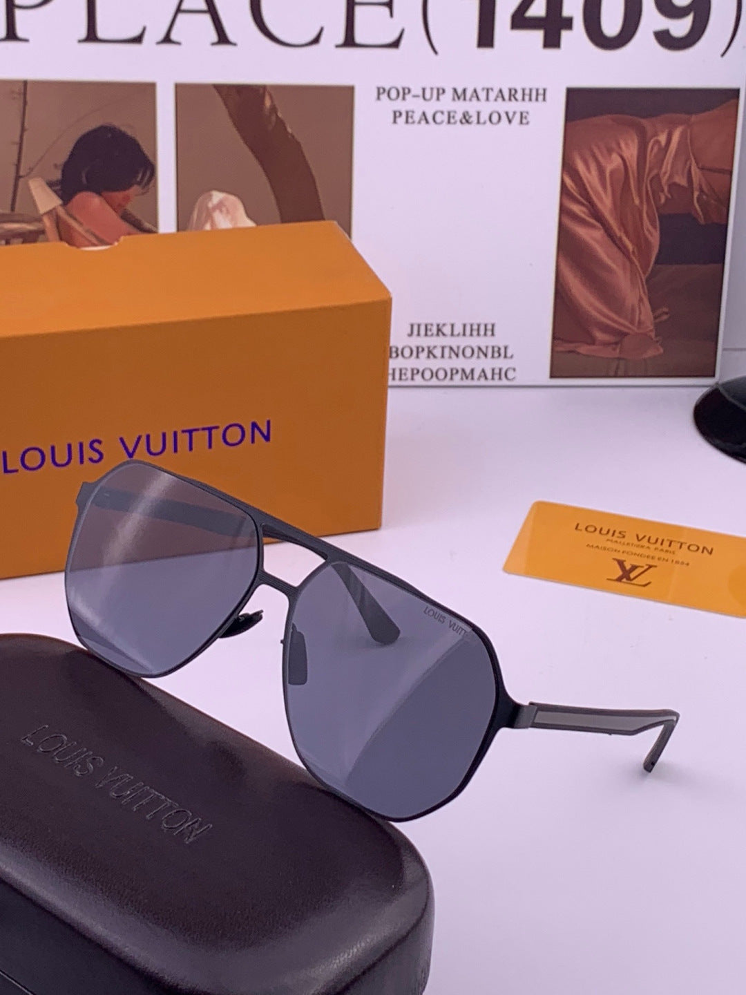 Louis Vuitton L116 Fashion Gold Lens Sunglasses for Men & Women - 414864 - detail image 2
