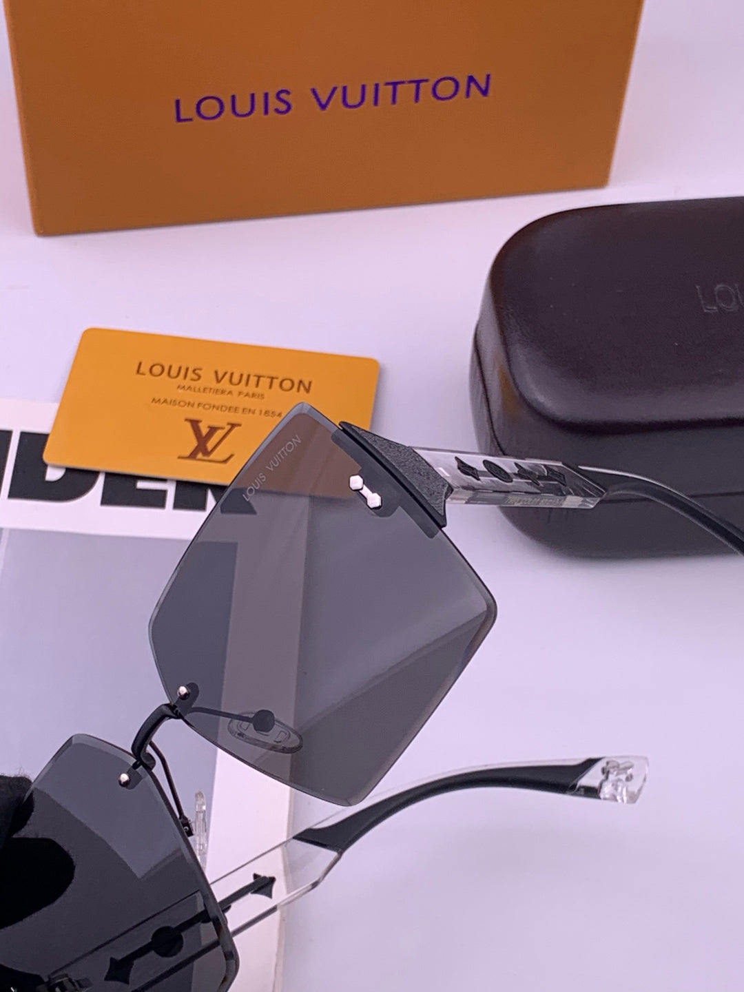 Louis Vuitton L5798 Polarized Square Brown Lens Sunglasses for Men & - 414931 - detail image 3