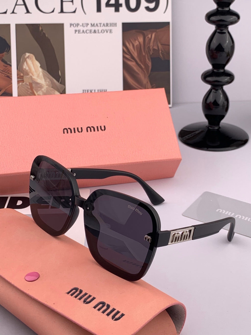 Miu Miu M4304 Fashion Gold Lens Sunglasses for Men & Women - 416245 - detail image 5