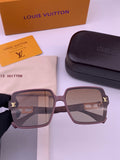 Louis Vuitton L77004 Oversized Purple Lens Sunglasses for Men & Women - 414833