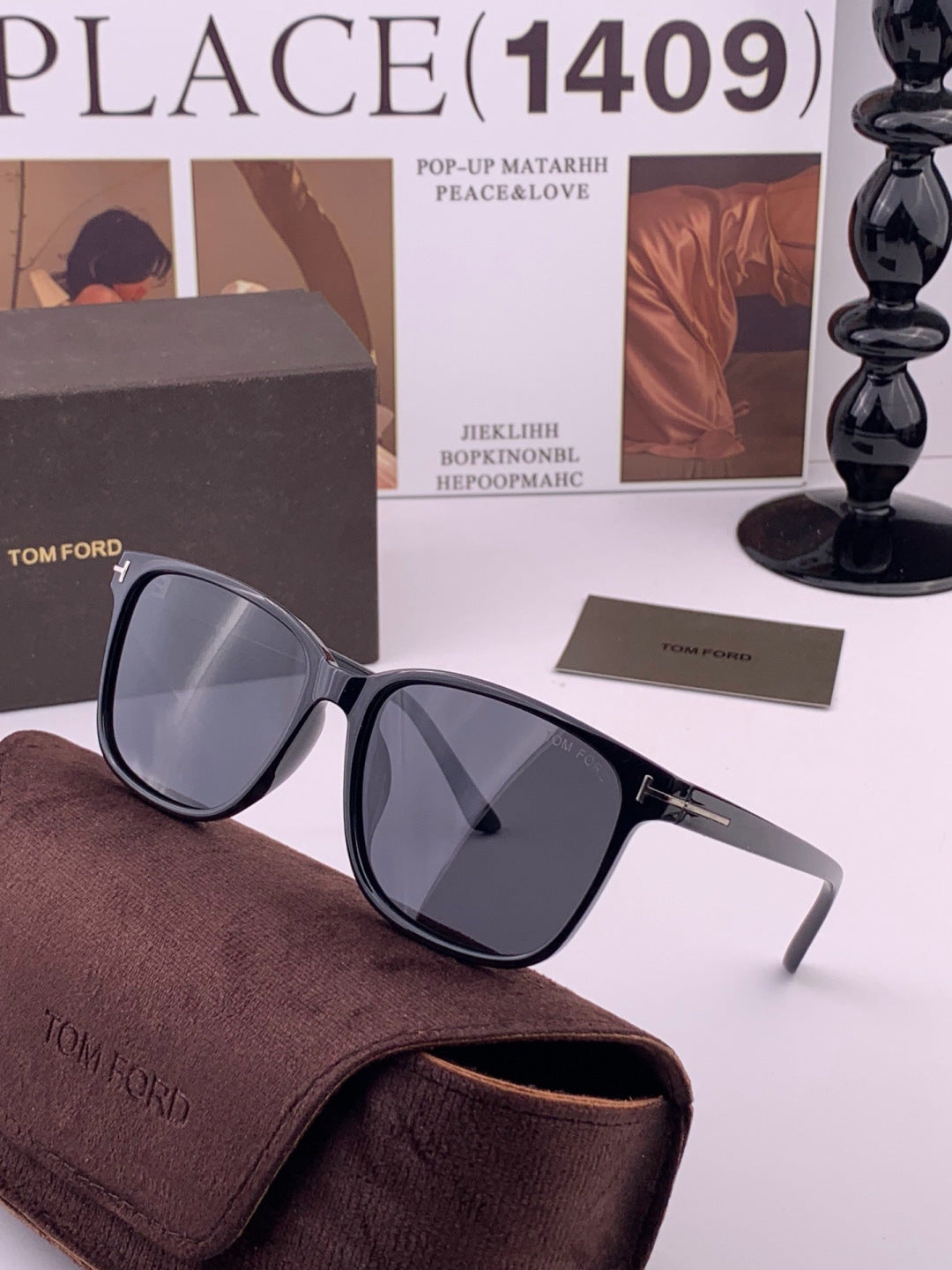 Tom Ford TF3220 Polarized Fashion Black Lens Sunglasses for Men & Wom - 416424 - detail image 3