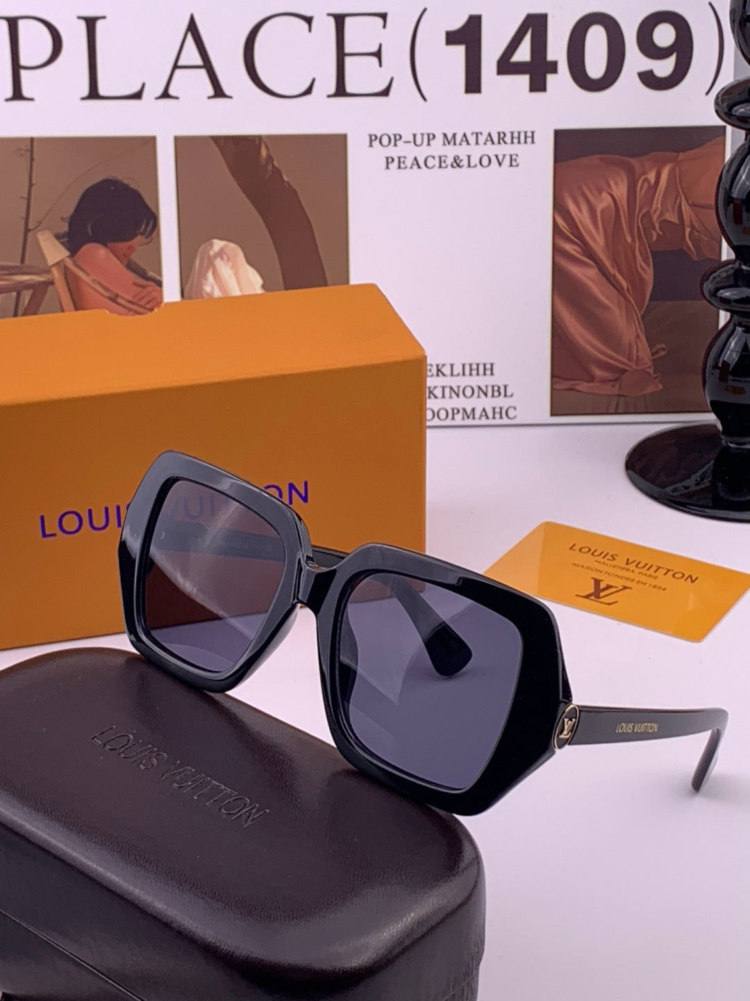 Louis Vuitton L27006 Oversized Brown Lens Sunglasses for Men & Women - 414813 - detail image 2