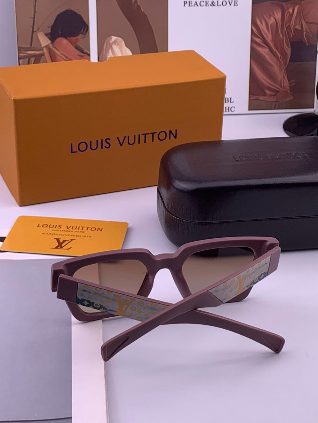 Louis Vuitton L37000 Oversized Brown Lens Sunglasses for Men & Women - 414815 - detail image 5