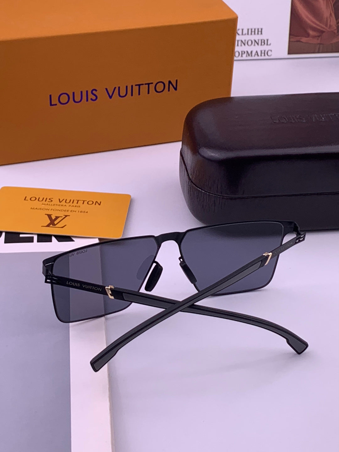 Louis Vuitton L616 Fashion Gold Lens Sunglasses for Men & Women - 414823 - detail image 5