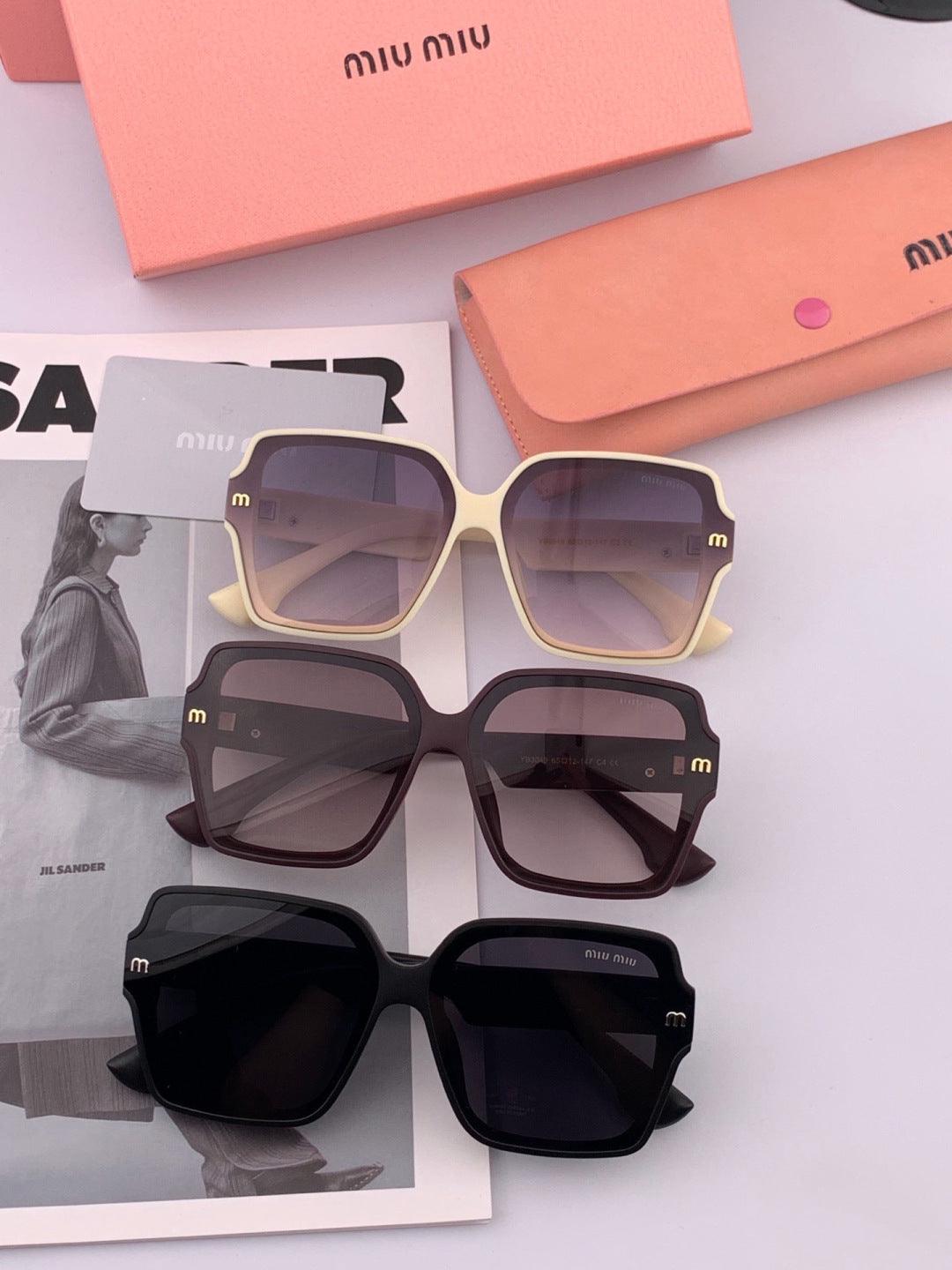 Miu Miu M9304 Fashion Pink Lens Sunglasses for Men & Women - 432575 - detail image 7