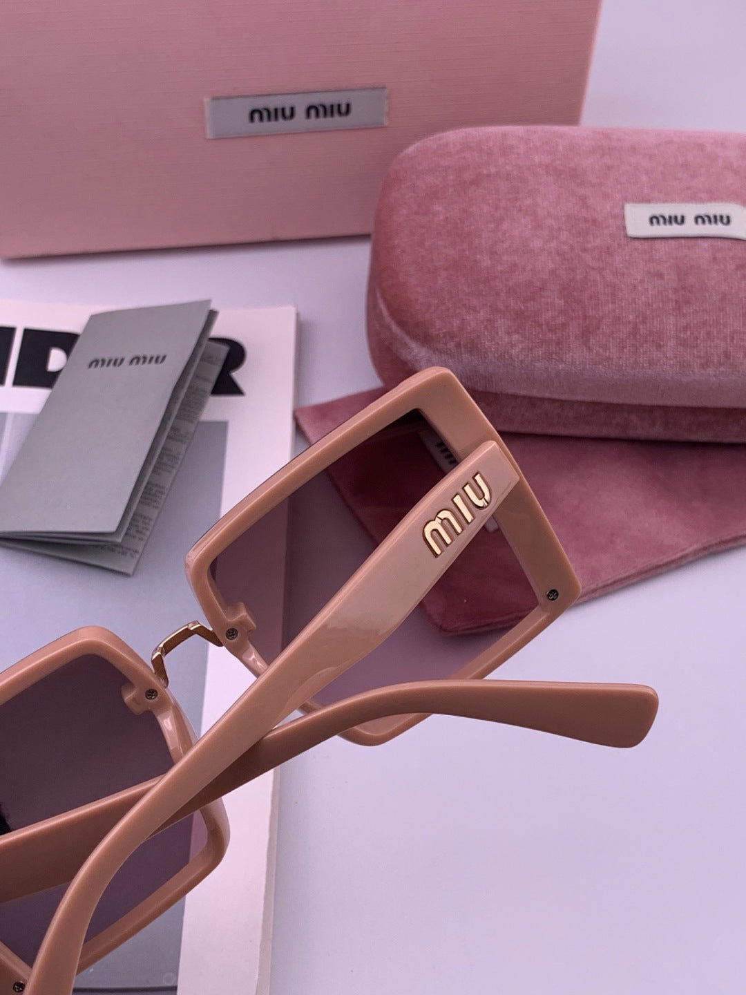 Miu Miu M3998 Fashion Purple Lens Sunglasses for Men & Women - detail image 3