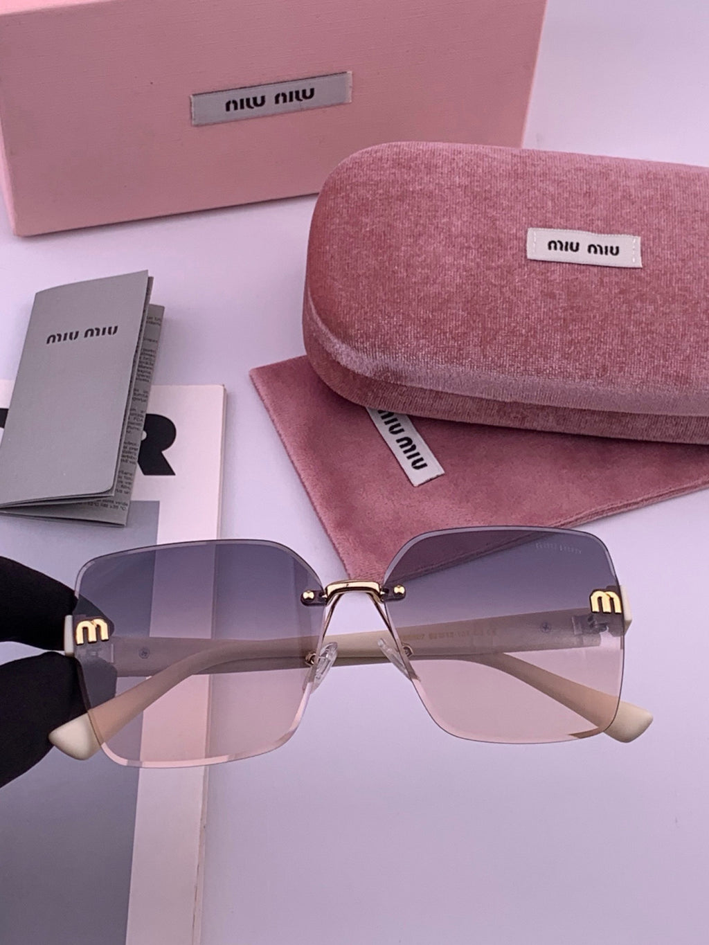 Miu Miu M7550 Fashion Red Lens Sunglasses for Men & Women - 449728