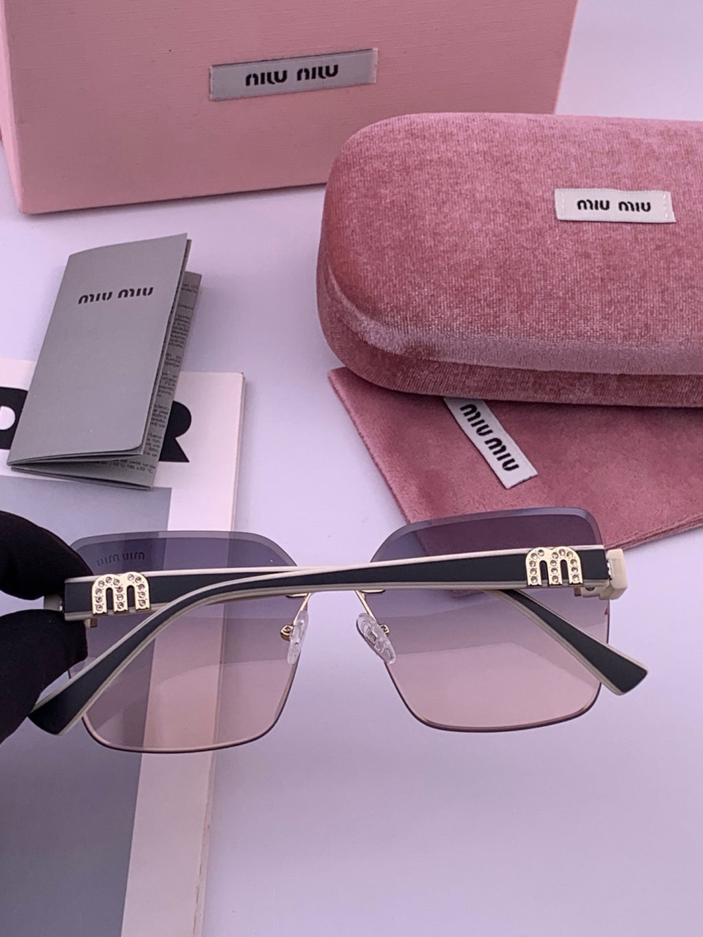 Miu Miu M7550 Fashion Red Lens Sunglasses for Men & Women - 449728 - detail image 7