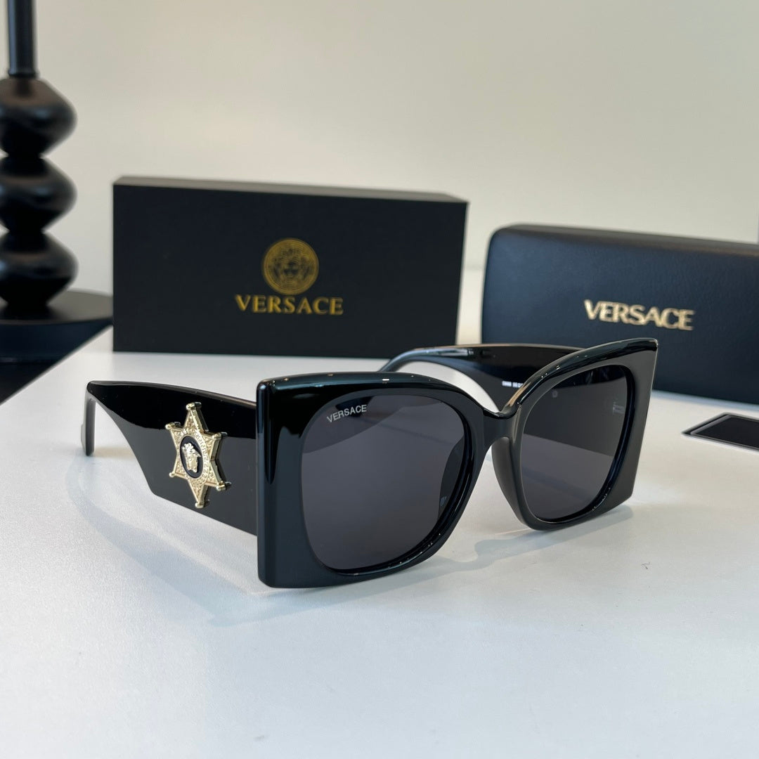Versace Fashion Black Lens Sunglasses for Men & Women - 449892