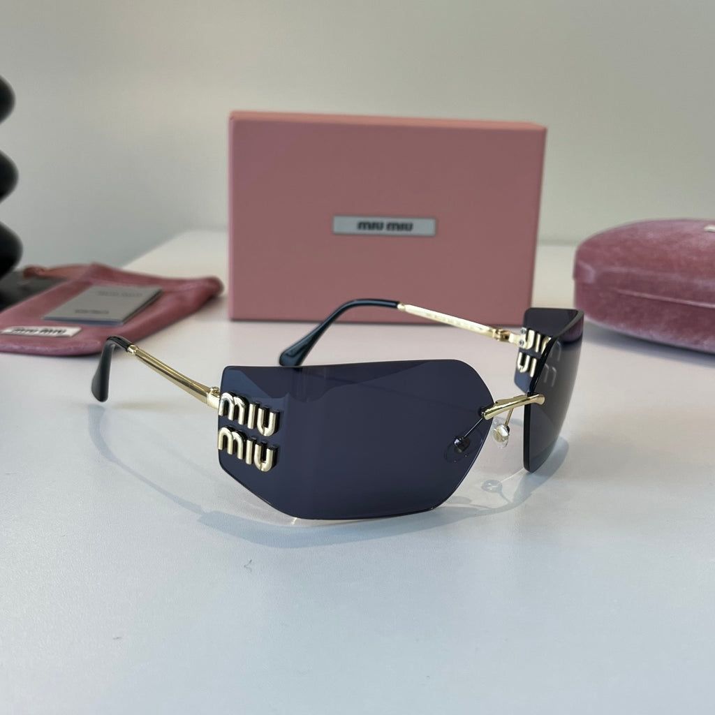 Miu Miu Fashion Blue Lens Sunglasses for Men & Women - 449737