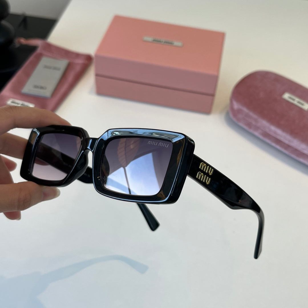 Miu Miu Square Black Lens Sunglasses for Men & Women - 449740 - detail image 4