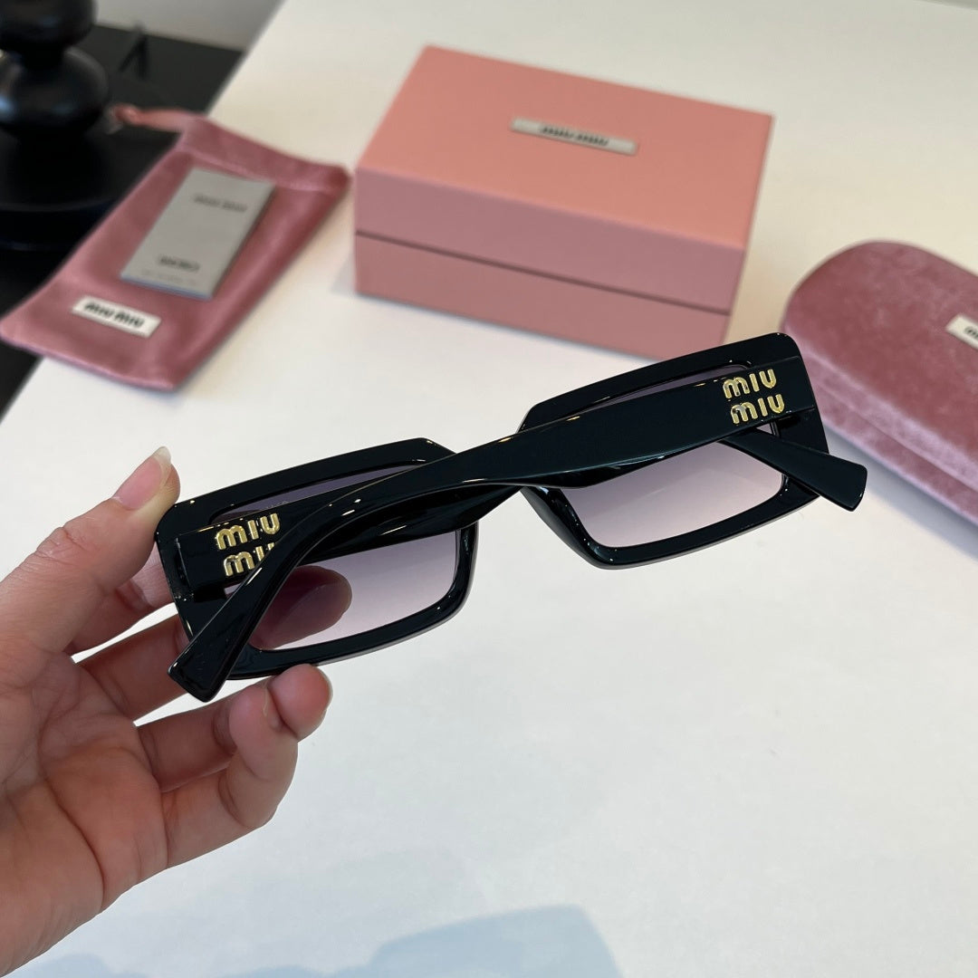 Miu Miu Square Black Lens Sunglasses for Men & Women - 449740 - detail image 7