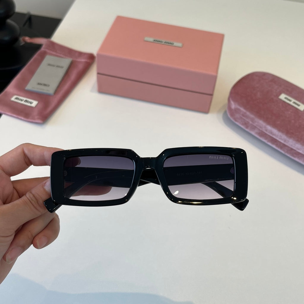 Miu Miu Square Black Lens Sunglasses for Men & Women - 449740 - detail image 10