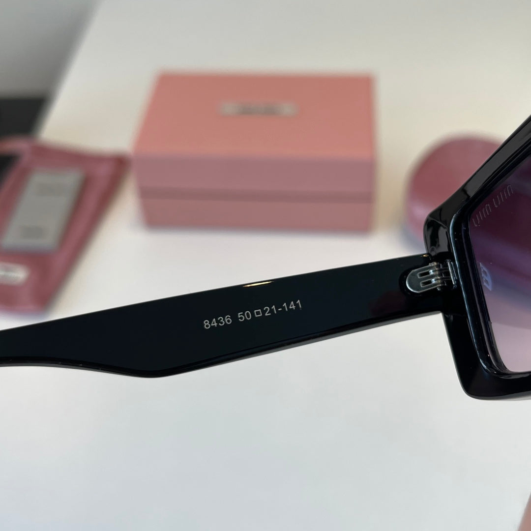 Miu Miu Square Black Lens Sunglasses for Men & Women - 449740 - detail image 6