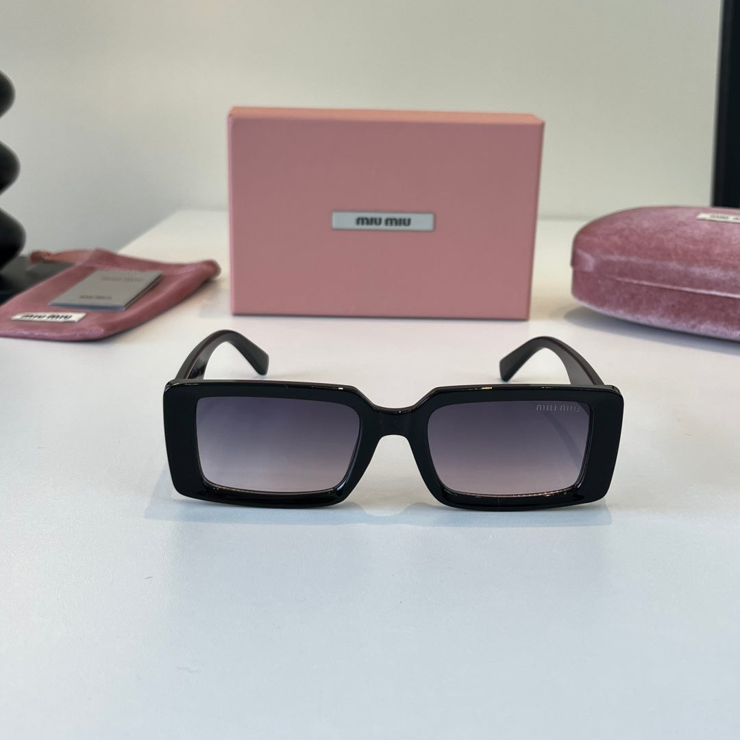 Miu Miu Square Black Lens Sunglasses for Men & Women - 449740 - detail image 2