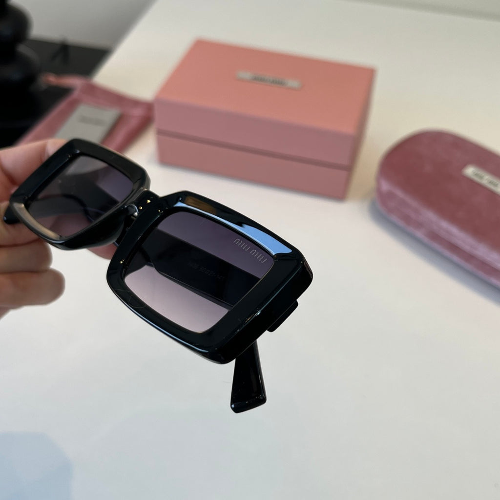 Miu Miu Square Black Lens Sunglasses for Men & Women - 449740 - detail image 9