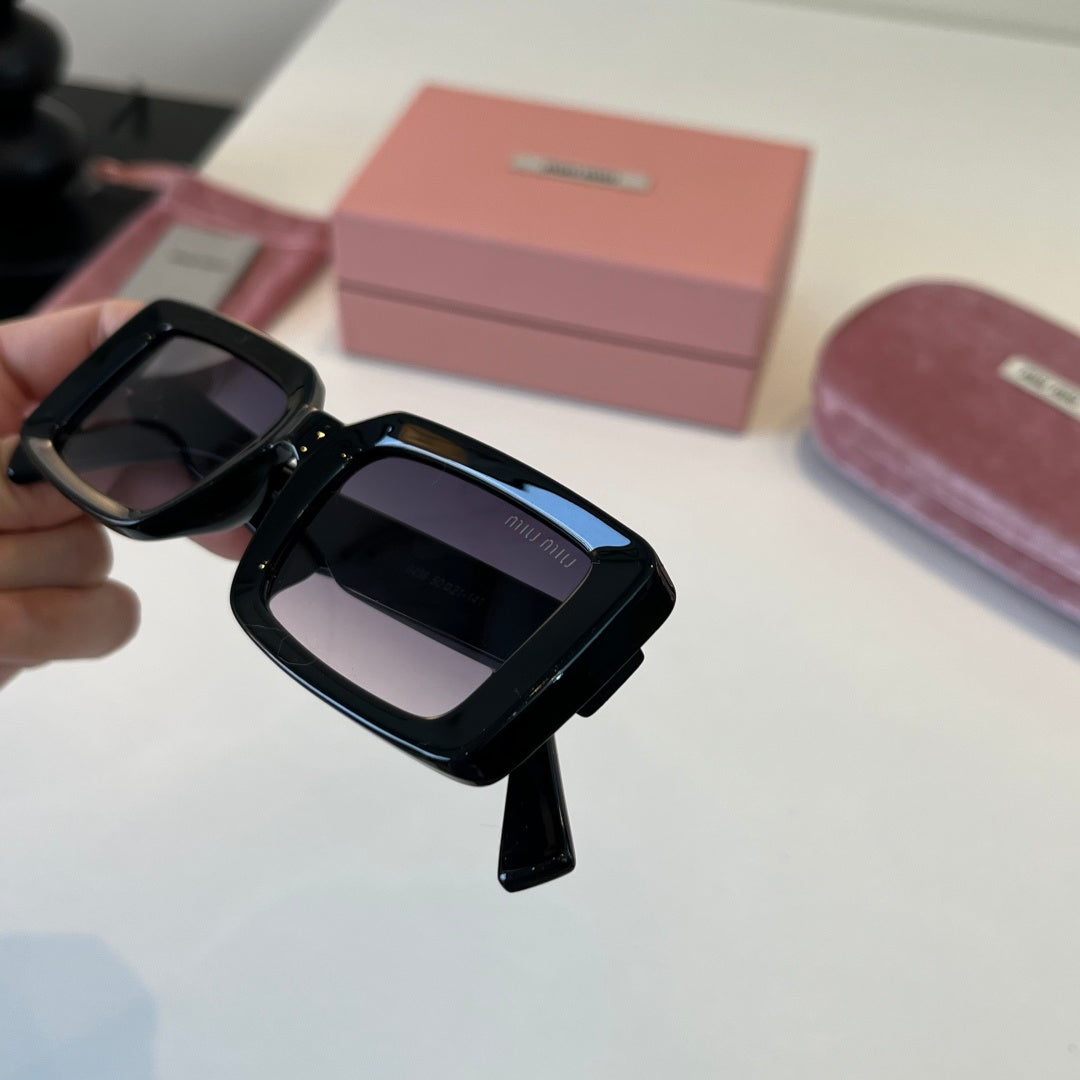 Miu Miu Square Black Lens Sunglasses for Men & Women - 449740 - detail image 9