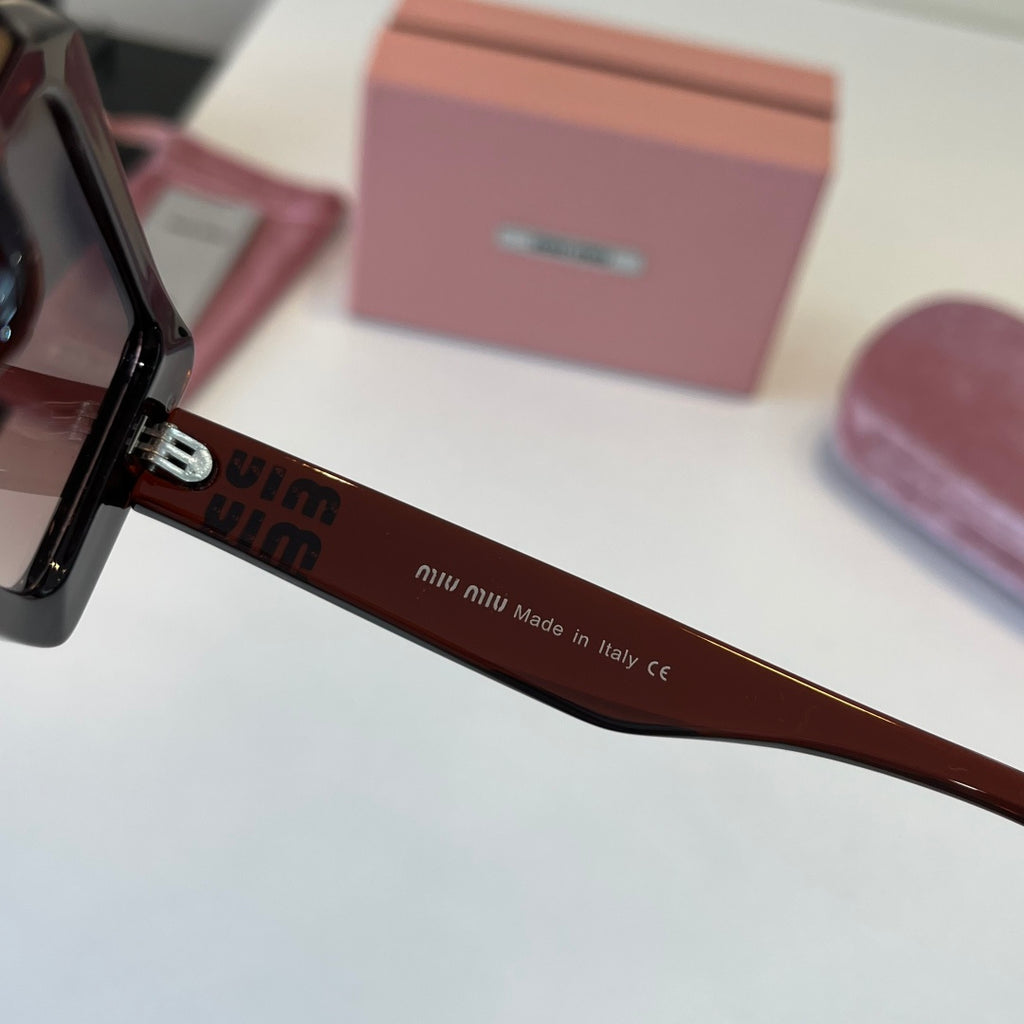 Miu Miu Square Red Lens Sunglasses for Men & Women - 449741 - detail image 5