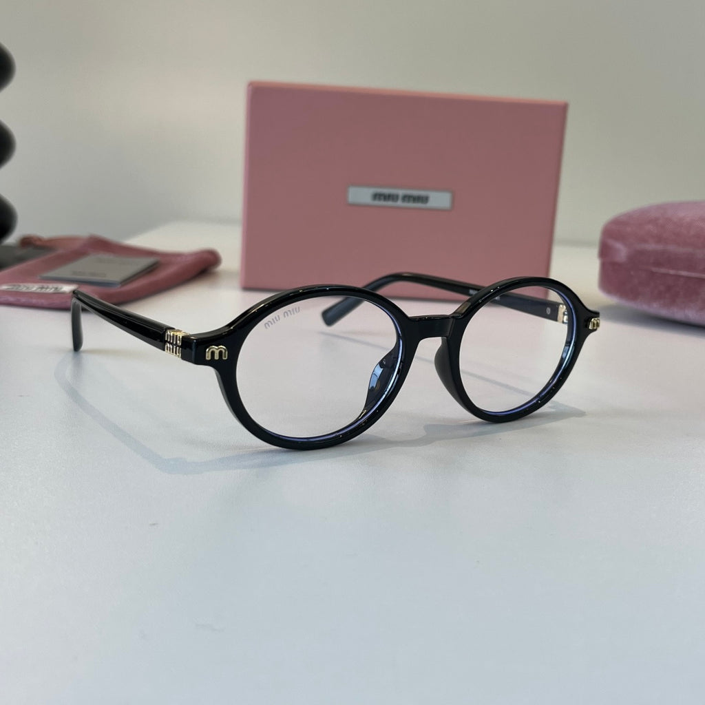 Miu Miu Round Silver Lens Sunglasses for Men & Women - 449742