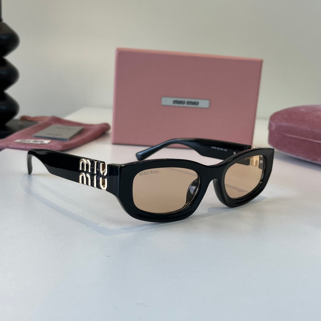 Miu Miu Cat-Eye Silver Lens Sunglasses for Men & Women - 449744