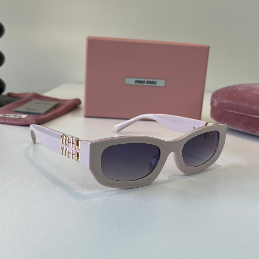 Miu Miu Cat-Eye Silver Lens Sunglasses for Men & Women - 449745