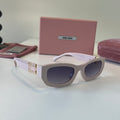 Miu Miu Cat-Eye Silver Lens Sunglasses for Men & Women - 449745