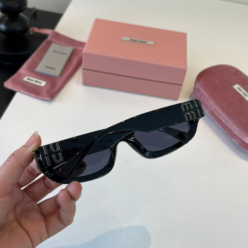 Miu Miu Cat-Eye Black Lens Sunglasses for Men & Women - 449748 - detail image 7