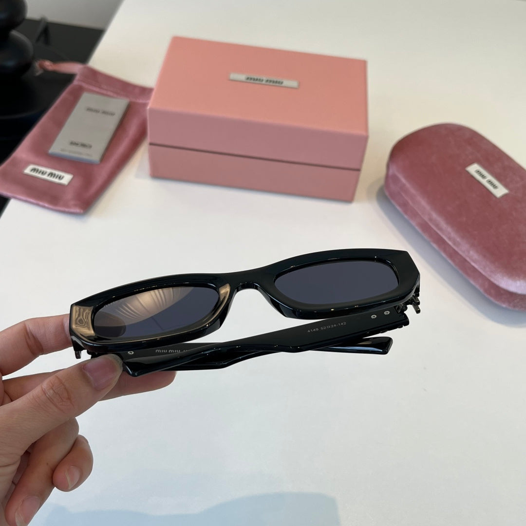Miu Miu Cat-Eye Black Lens Sunglasses for Men & Women - 449748 - detail image 5