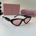Miu Miu Cat-Eye Silver Lens Sunglasses for Men & Women - 487579